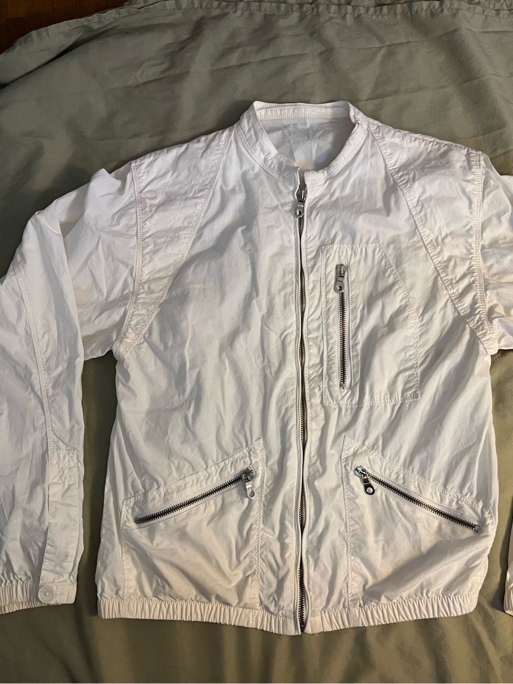 Vintage Puma x Neil Barrett “96 hours” Archival White Multi Zipper Jacket -WS